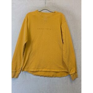 Park City Sweatshirt Women's Medium Mustard Yellow Embroidered Crew‎ Neck